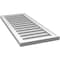Ekena Millwork Vertical Surface Mount PVC Gable Vent: Functional, w/ 2"W x 1-1/2"P Brickmould Frame, 16"W x 38"H GVPVE16X3802SF - alternate 4